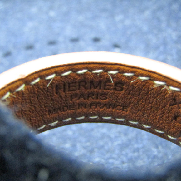 Hermes Wool Leather Others Brown,Navy VIDE POCHE PASSE-PASSE PM Accessory Cas... - Picture 7 of 9